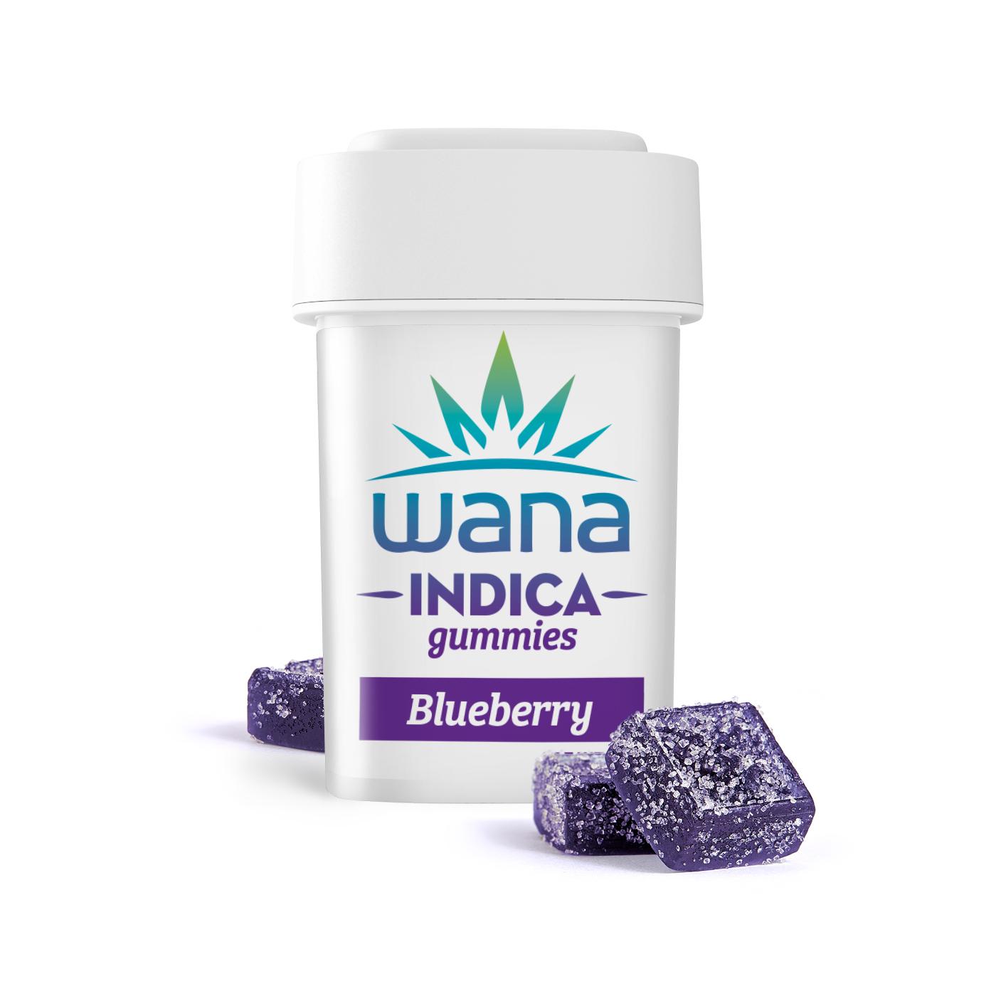 Photograph of product: Wana | 100mg | Blueberry | Indica