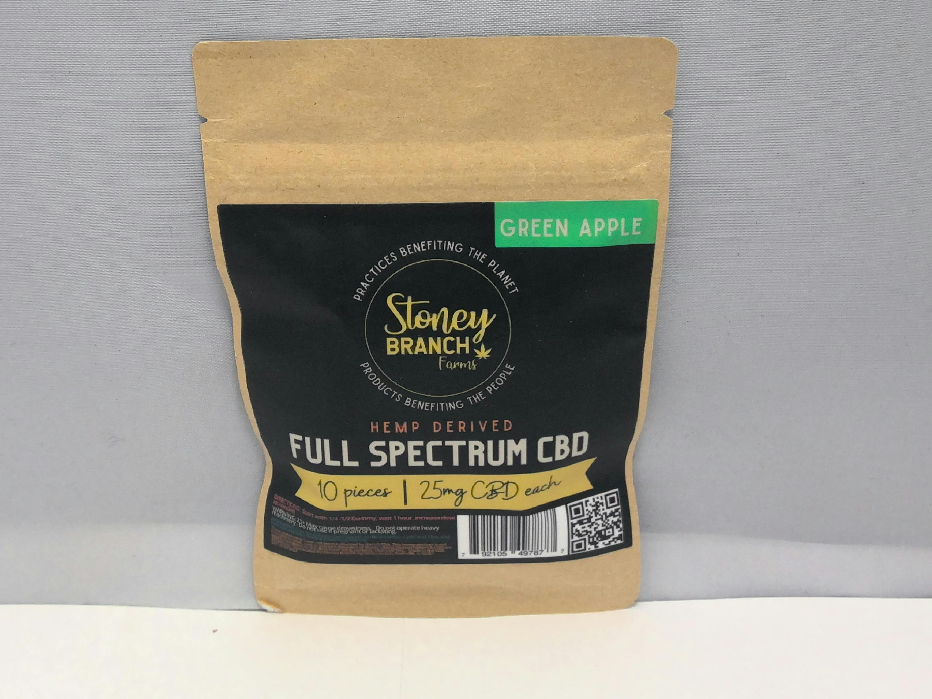 Photograph of product: CBD Gummies 25mg Green Apple
