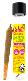Photograph of product: Pineapple Sorbet [I] - Lolli's Infused Preroll