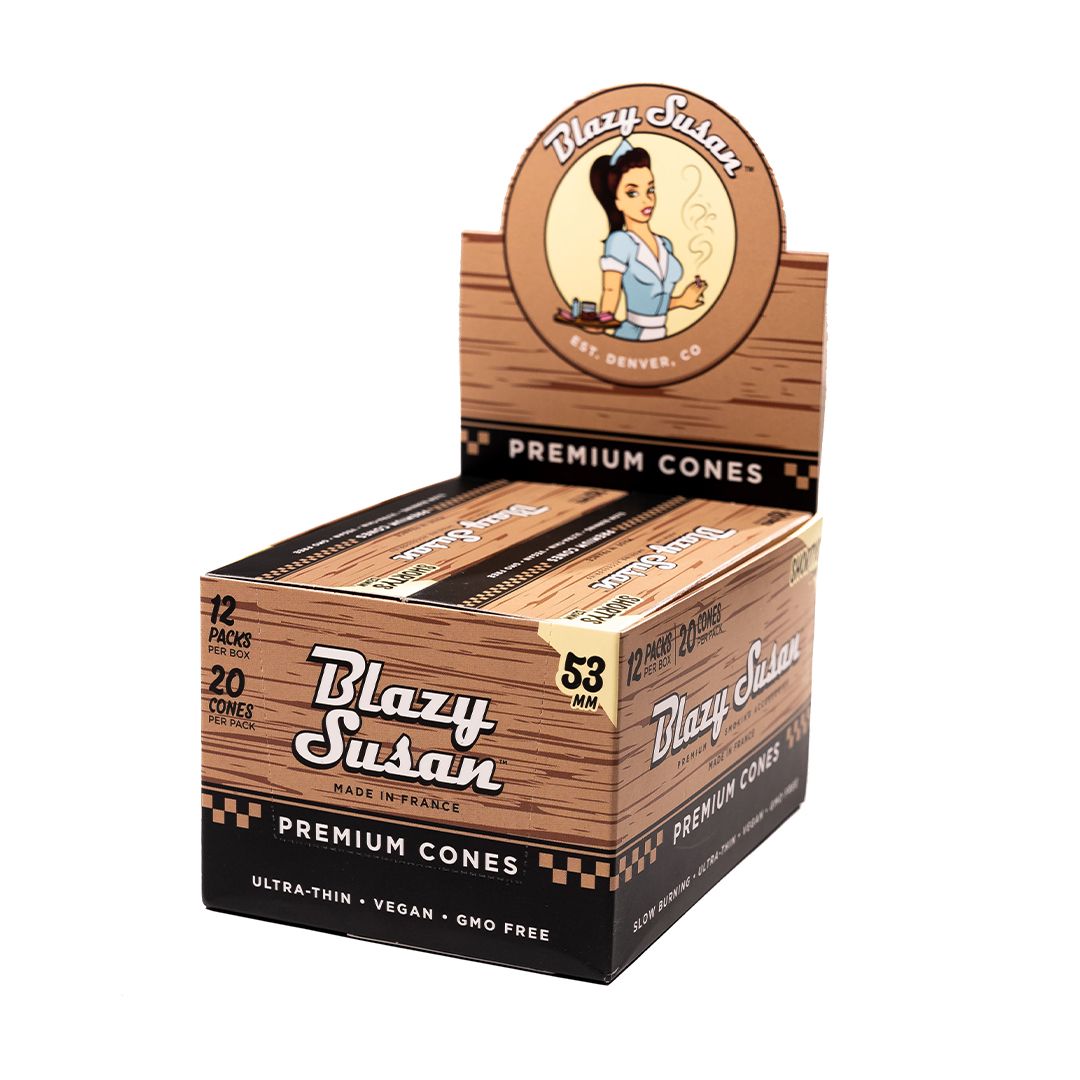 Photograph of product: Blazy Susan Unbleached Shorty Cones 20pk