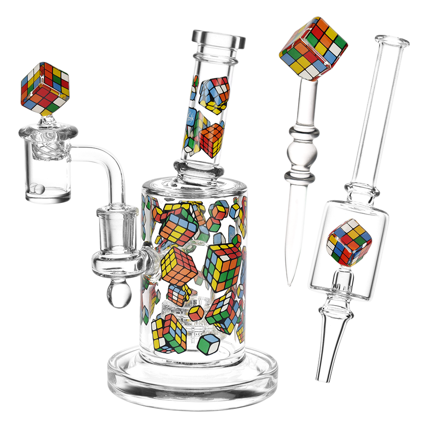 Photograph of product: Pulsar Cubez Dab Rig Seg - Glow in the Dark