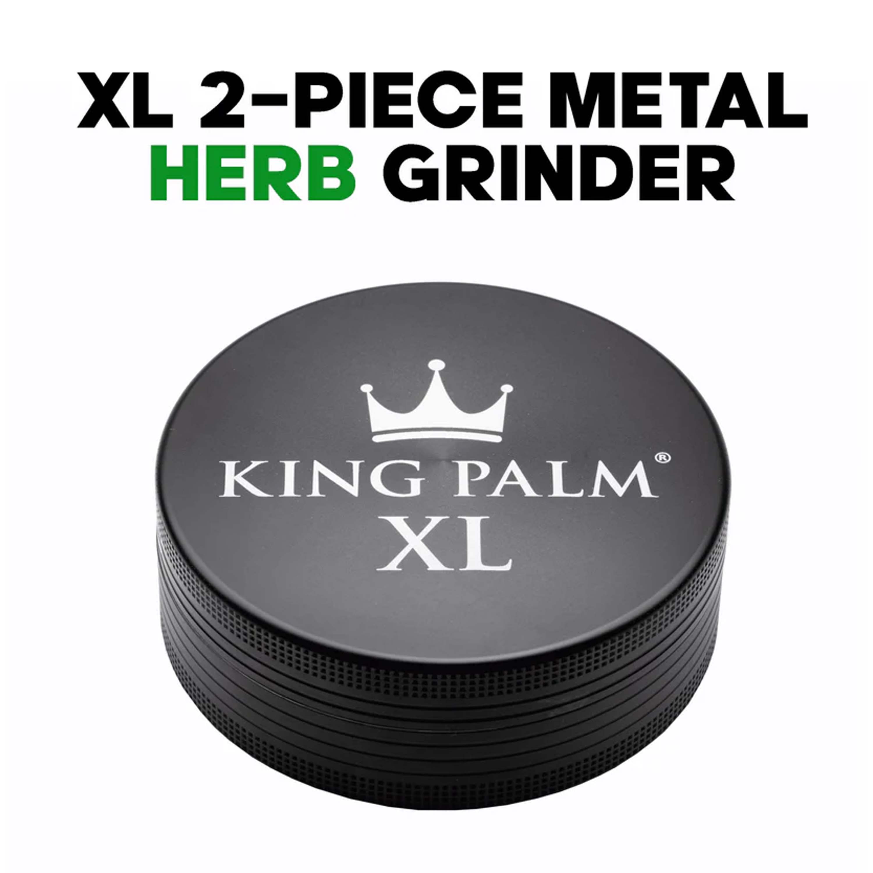 Photograph of product: King Palm - 4" XL Grinder - Black