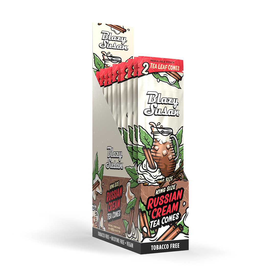 Photograph of product: Blazy Susan-Cones-Peach-Tea Leaf 2pk