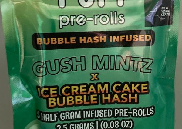Photograph of product: PUFF | Gush Mintz x Ice Cream Cake | 0.5g Bubble au chocolat Infused Pre-Rolls | 5pk