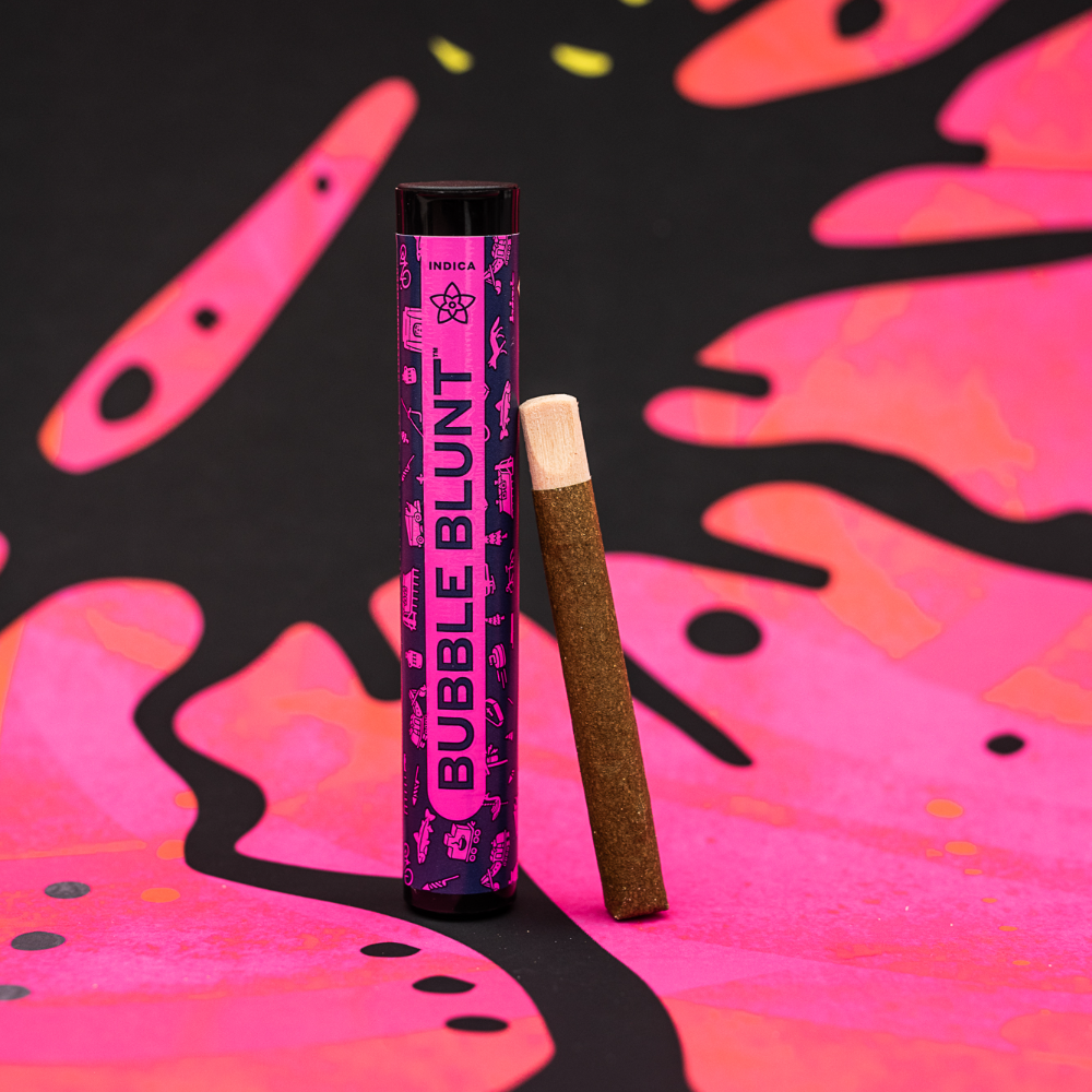 Photograph of product: Settle | The Flower Collective | Pre Roll | Bubble Blunt -Black Maple #22 | Infused Preroll | 1.1g
