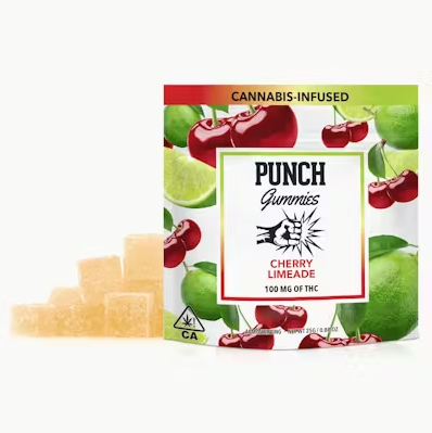 Photograph of product: [Punch] Gummies - 100mg - Cherry Limeade (H)
