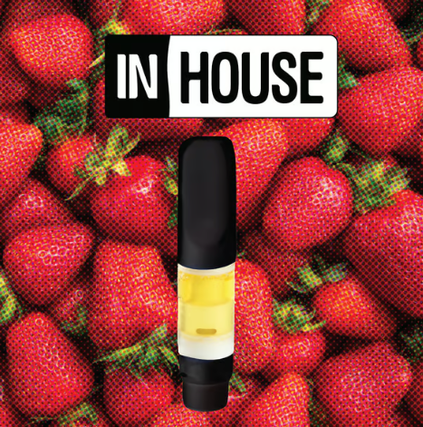 Photograph of product: INHOUSE - CART DISTILLATE - 0.5G - STRAWBERRY - HYBRID