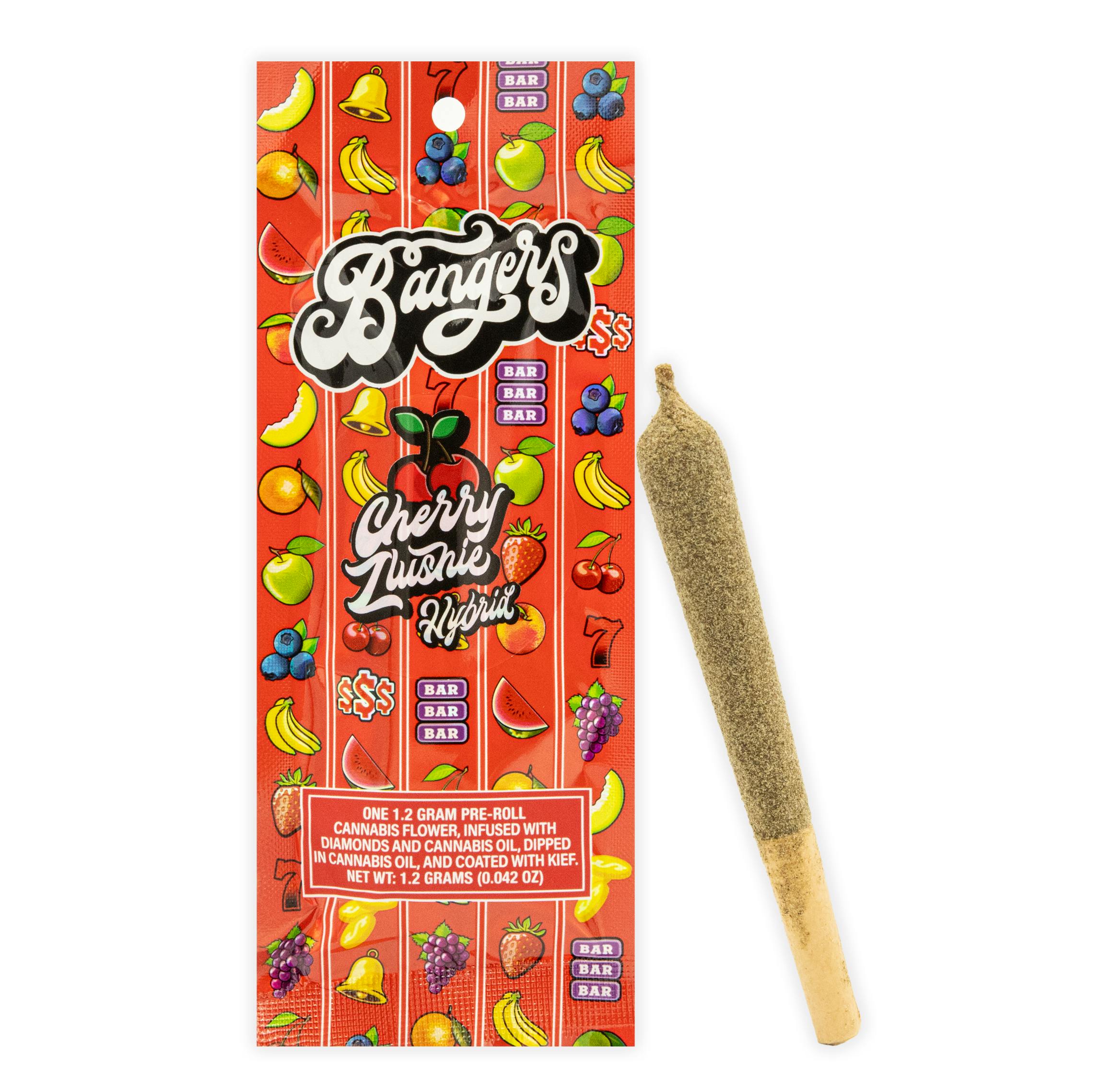 Photograph of product: CHERRY ZLUSHIE INFUSED PRE-ROLL [1.2G]