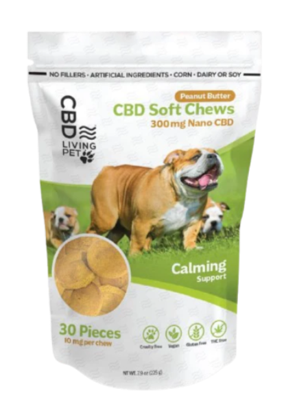 Photograph of product: CBD LIVING | CBD | Pet Chews | Peanut Butter Flavor | 300mg