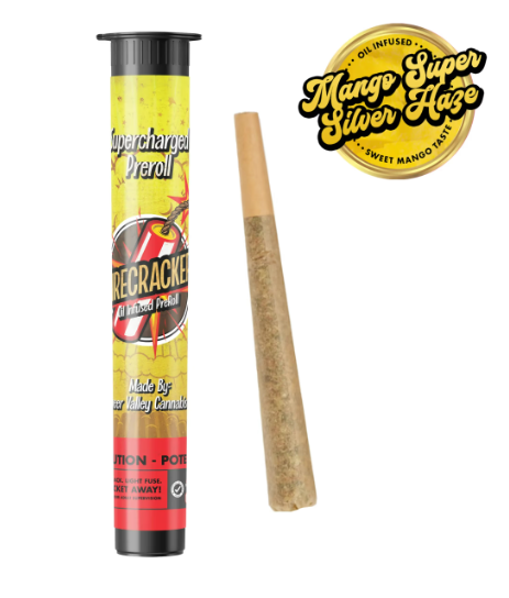 Photograph of product: Mango Super Silver Haze Infused Pre-Roll | 1g - Firecracker