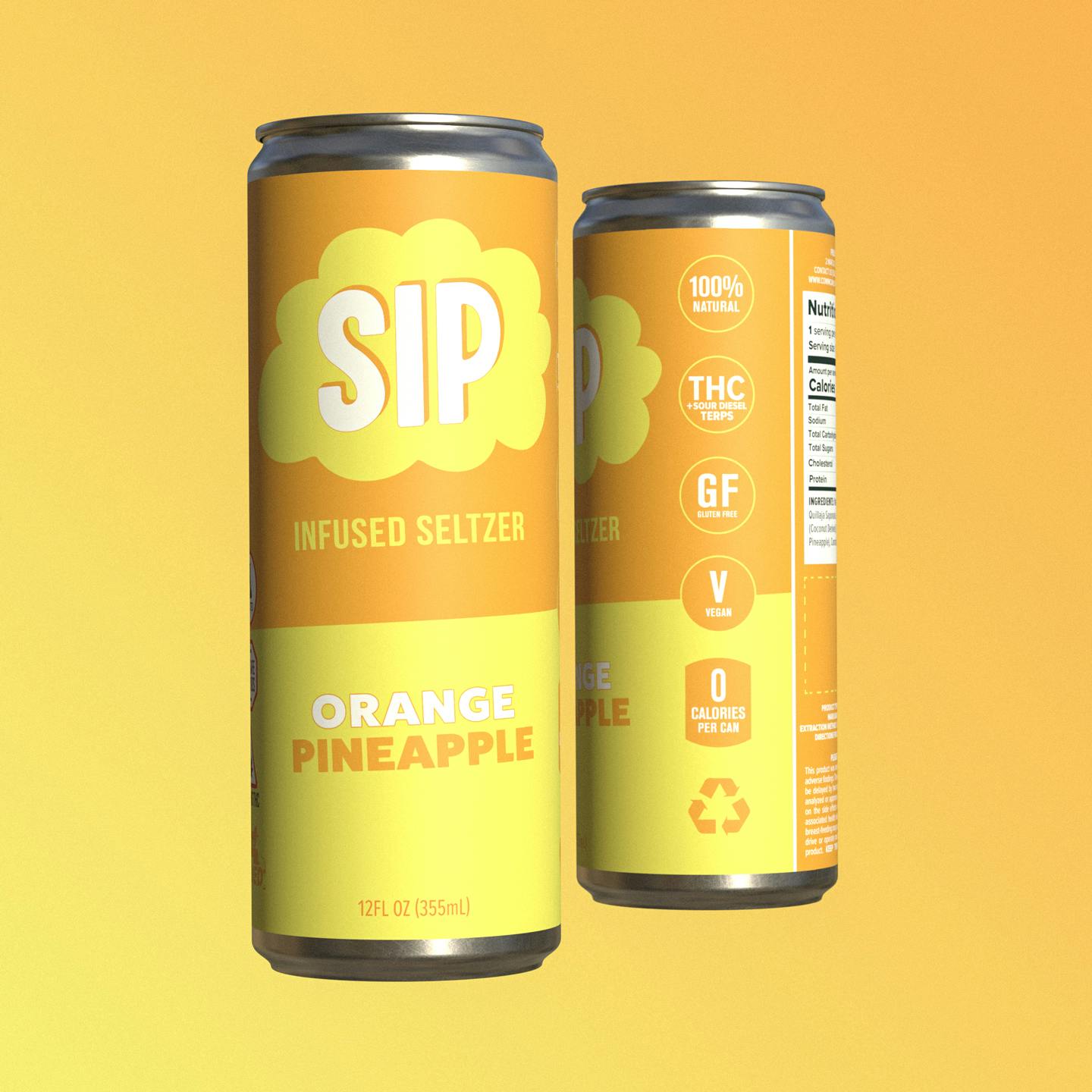 Photograph of product: Orange Pineapple Seltzer | 5mg