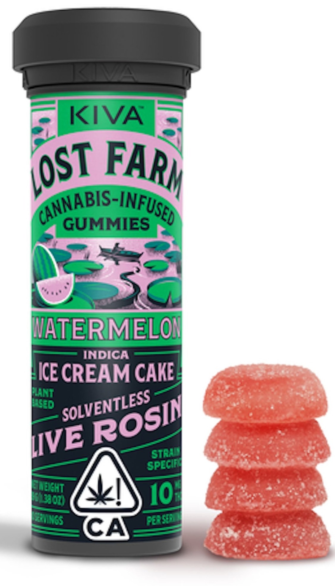 Photograph of product: Lost Farm - Papaya Peach (Hindu Kush) Gummies 100mg