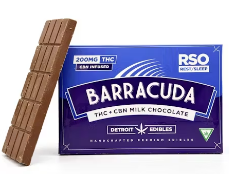 Photograph of product: Barracuda Bar - RSO Rest Milk Chocolate  - 200mg : 50mg CBN