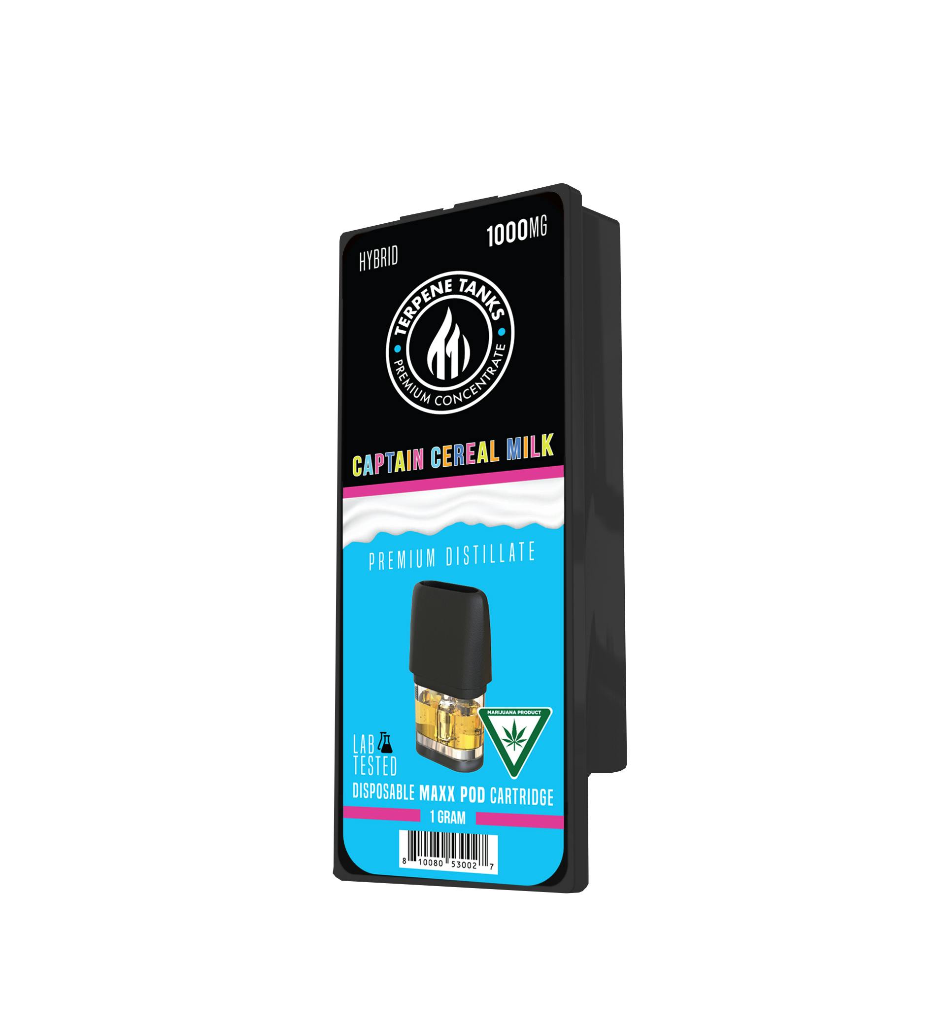 Photograph of product: VP - 1g Cereal Milk Vape Cartridge - Terpene Tanks