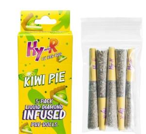 Photograph of product: HY-R - Kiwi Pie Infused Pre Rolls 5PK