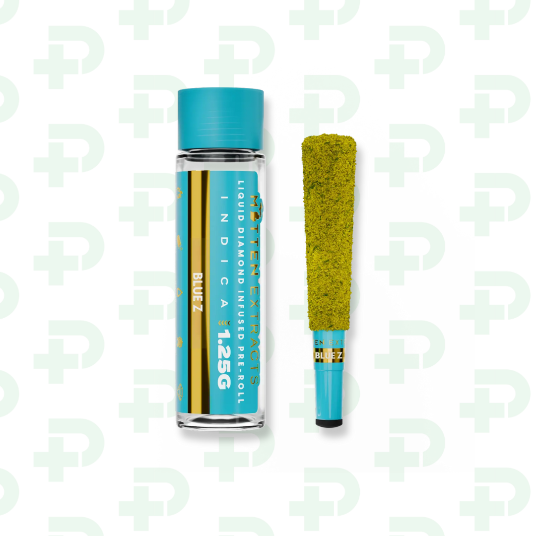 Photograph of product: Mitten Extracts Infused Preroll - Oui'd - Blue Z