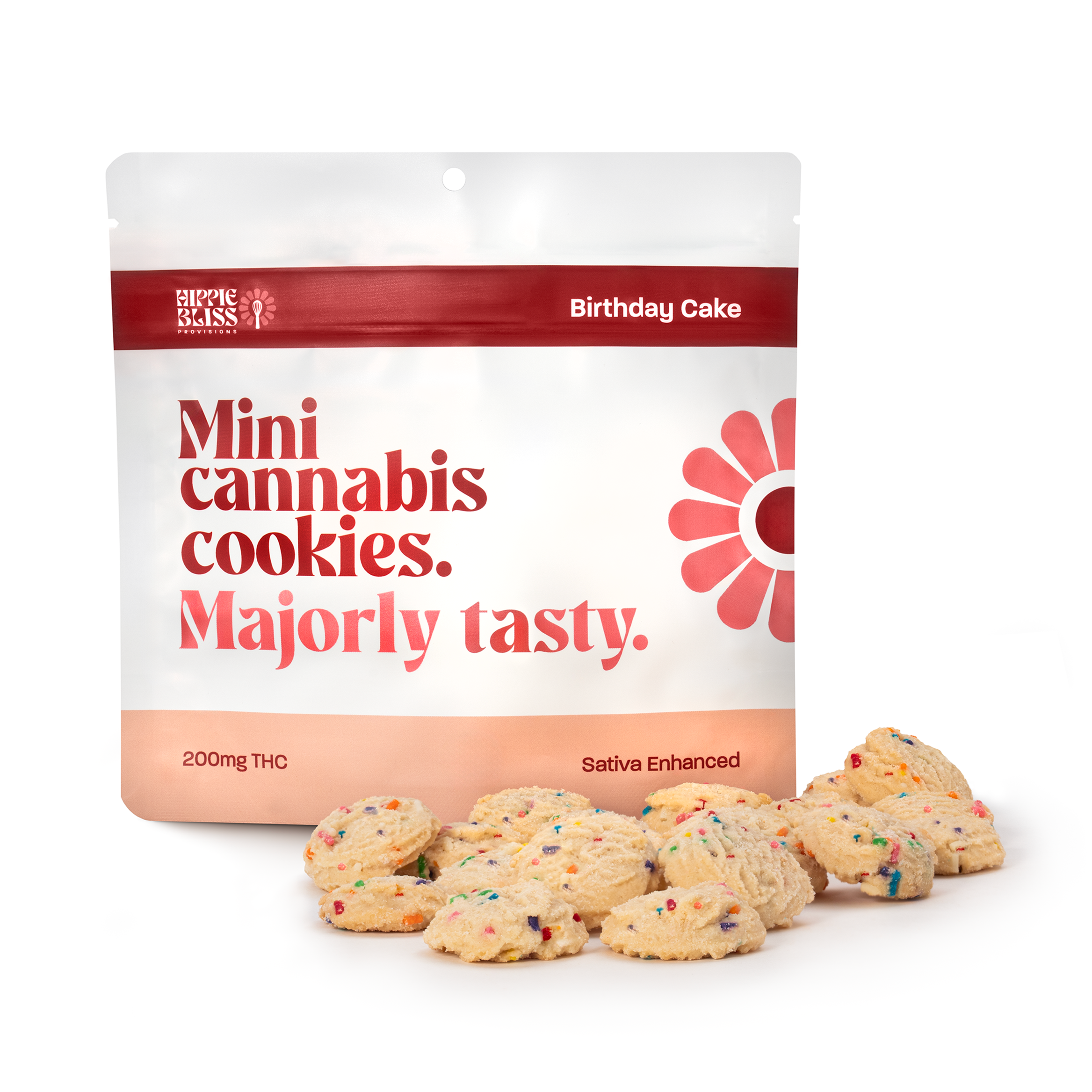 Photograph of product: Hippie Bliss- Birthday Cake Cookies Oui'd Enhanced- 200mg