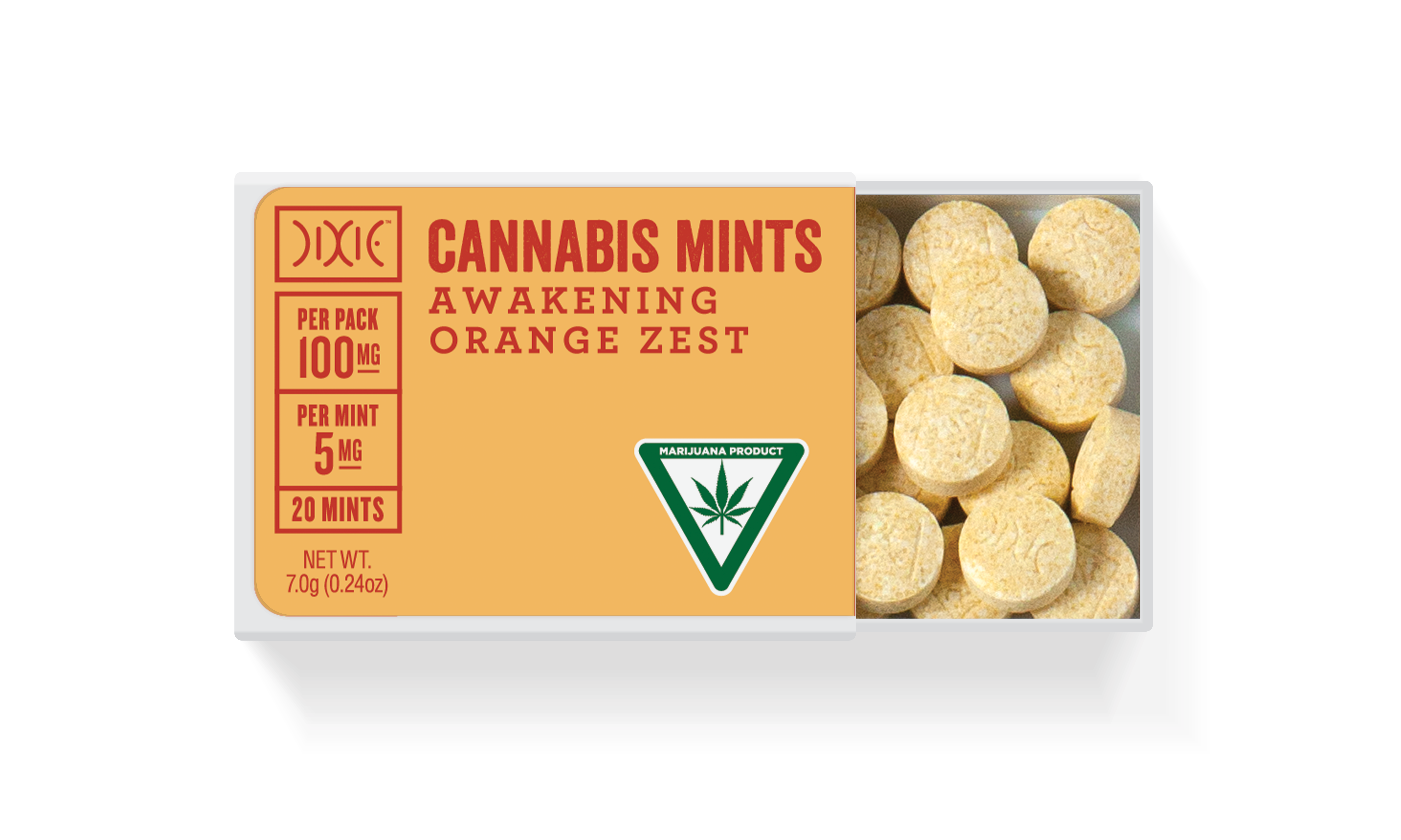 Photograph of product: Dixie - Mints - Awakening Orange (100mg)