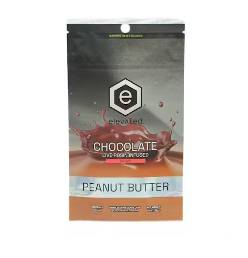 Photograph of product: Peanut Butter Rosin Chocolate Bar 100mg