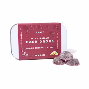 Photograph of product: Black Cherry 1:1 CBN au chocolat Drops ( I ) 20pk 100mg