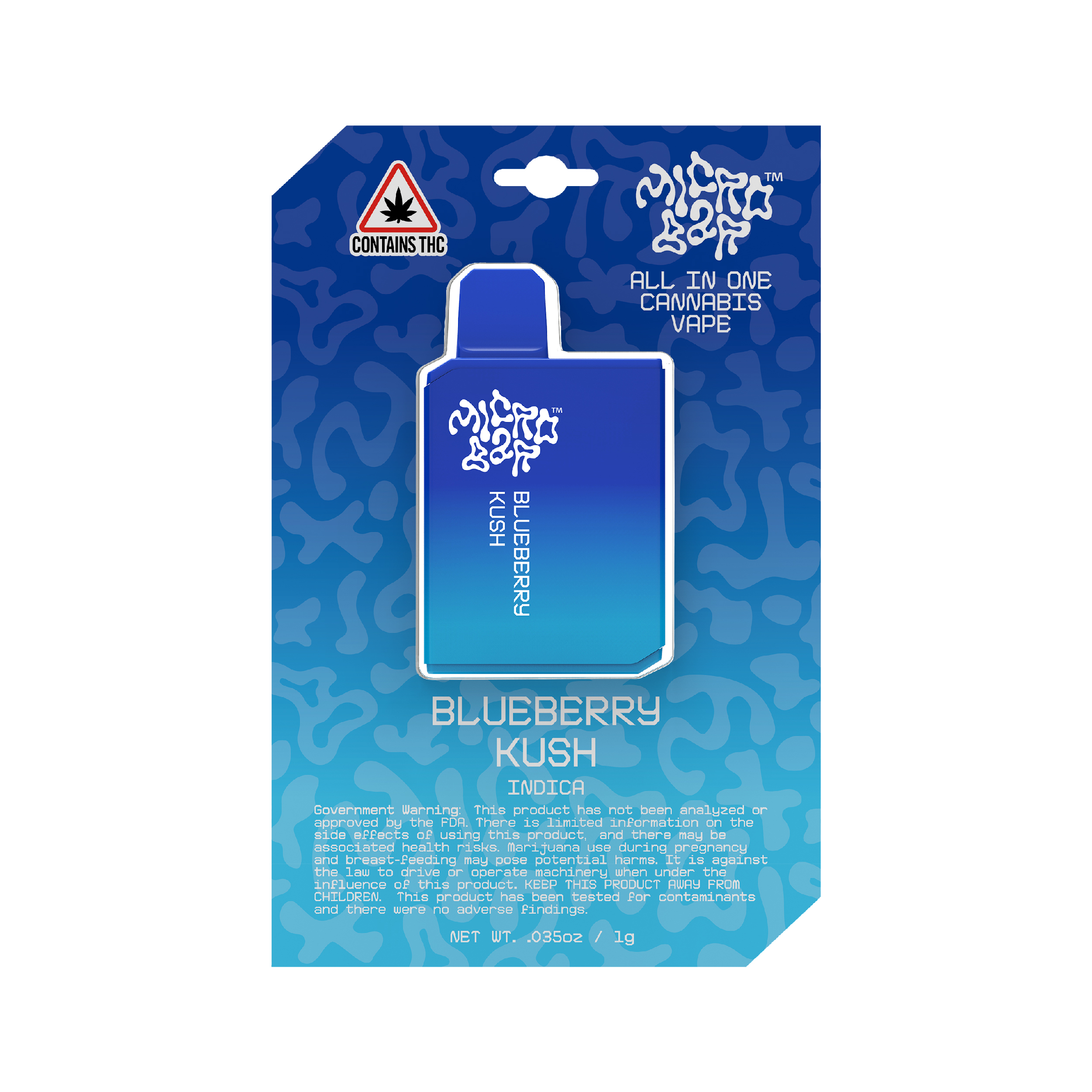 Photograph of product: Blueberry Kush Disposable | 1g