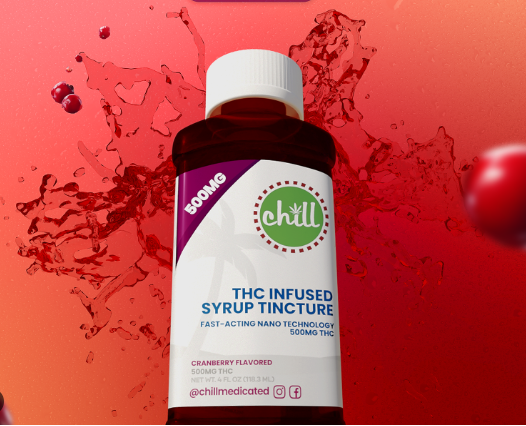 Photograph of product: Chill Cranberry Syrup 500mg