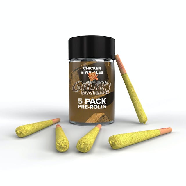 Photograph of product: Chicken & Waffles | 0.7Gx5pk Moonrock Pre-Rolls