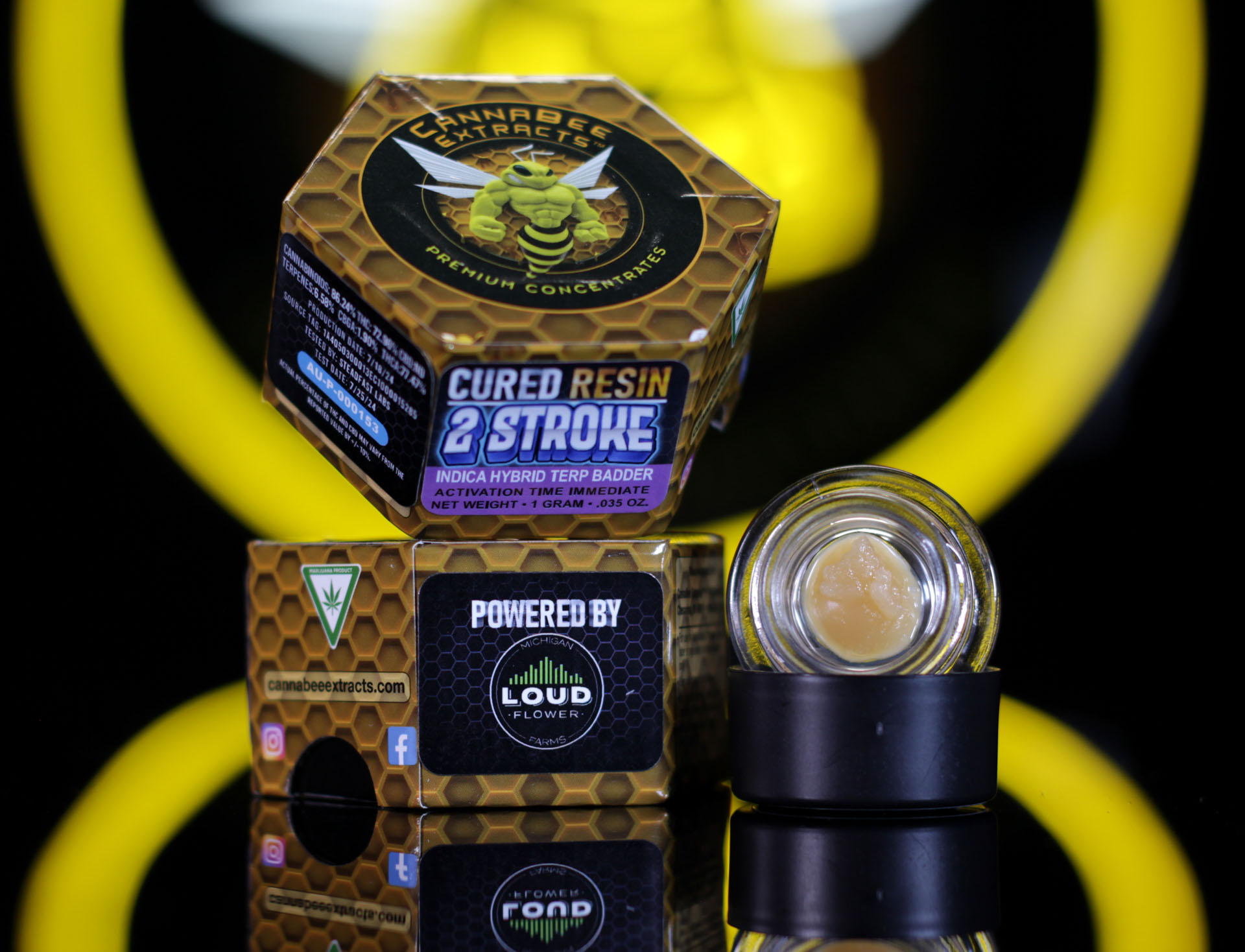Photograph of Product: Cannabee | 2 Stroke | Cured Resin