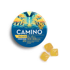 Photograph of product: Camino Balance Yuzu Lemon | CBD Gummies | 100 mg | 20pk
