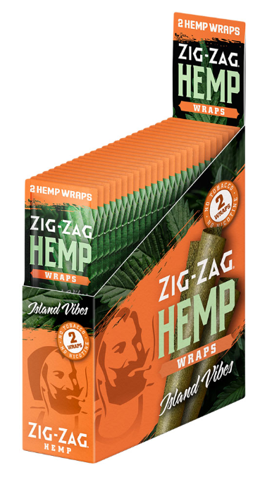 Photograph of product: Zig-Zag | Hemp Wraps 2pk | Island Vibes