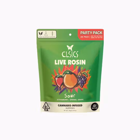 Photograph of product: CLSICS | LRO Gummies 100mg (20pk) | S | Sour