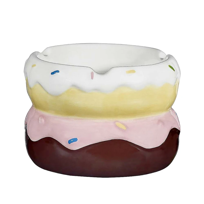 Photograph of product: Donut Ceramic Ashtray - 2.75"x3.75"