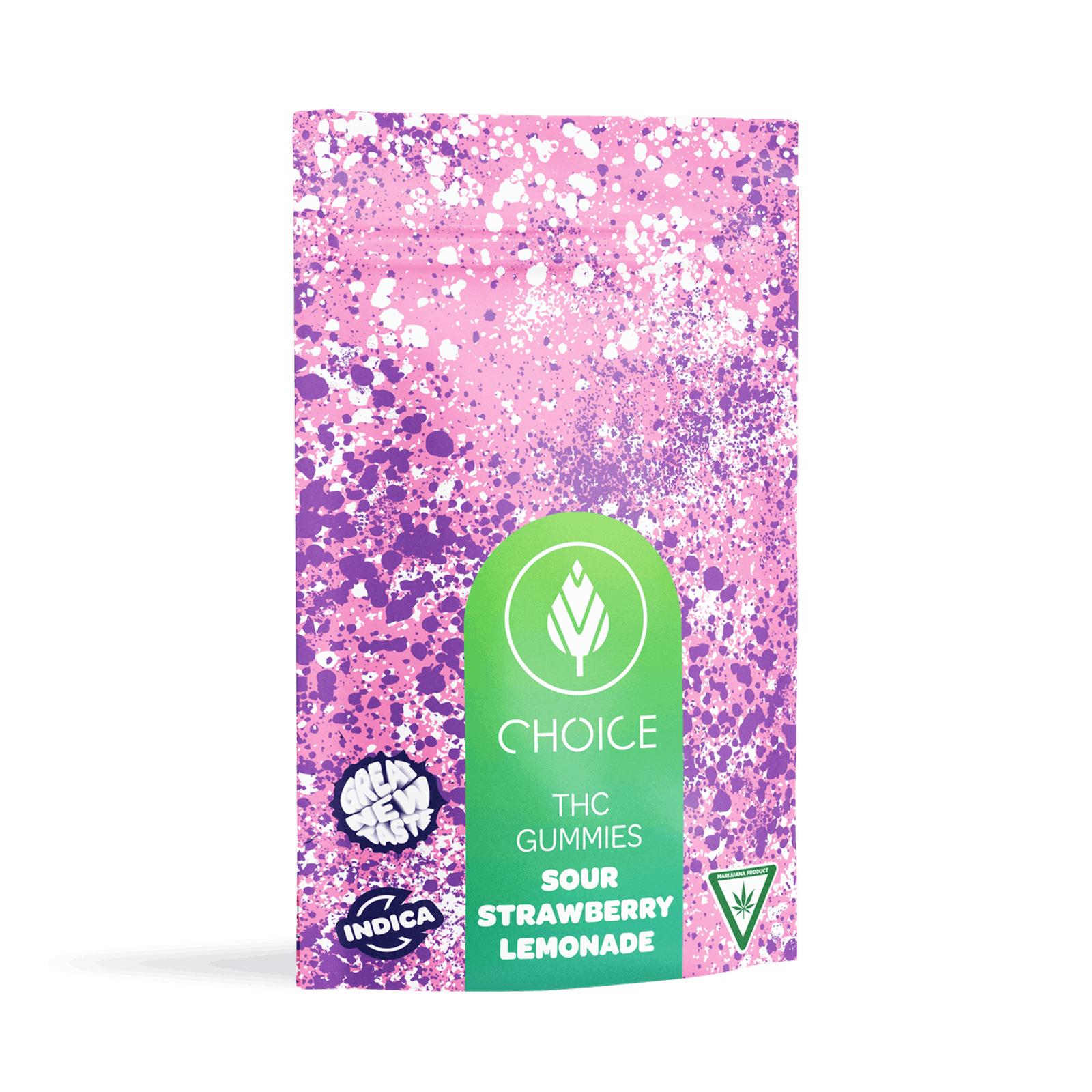 Photograph of product: Choice Gummy 10 Pack - Strawberry Lemonade - 200mg