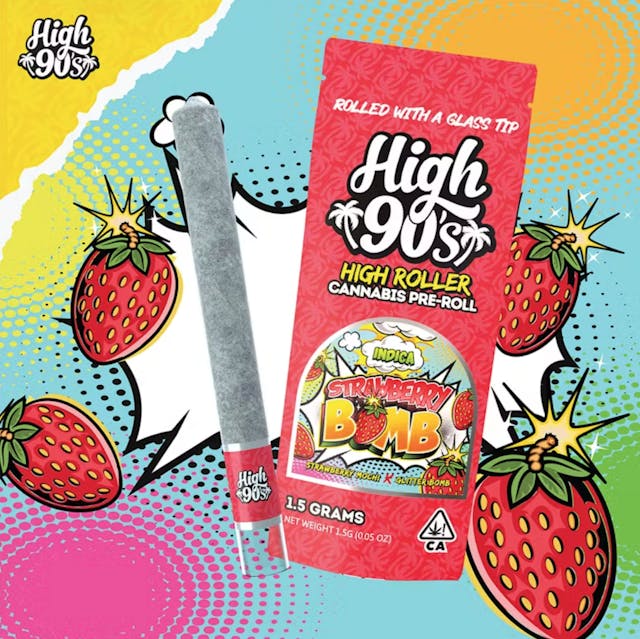 Photograph of product: Strawberry Bomb 1.5g Preroll - 