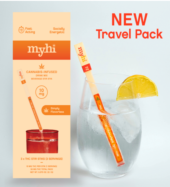 Photograph of product: Myhi - Stir Sticks - Simply Flavorless - 3pk TH-oui Infused Drink Mix