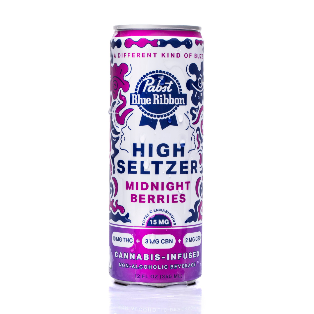 Photograph of product: Pabst Blue Ribbon - Strawberry Kiwi 4pk High Seltzer 40mg