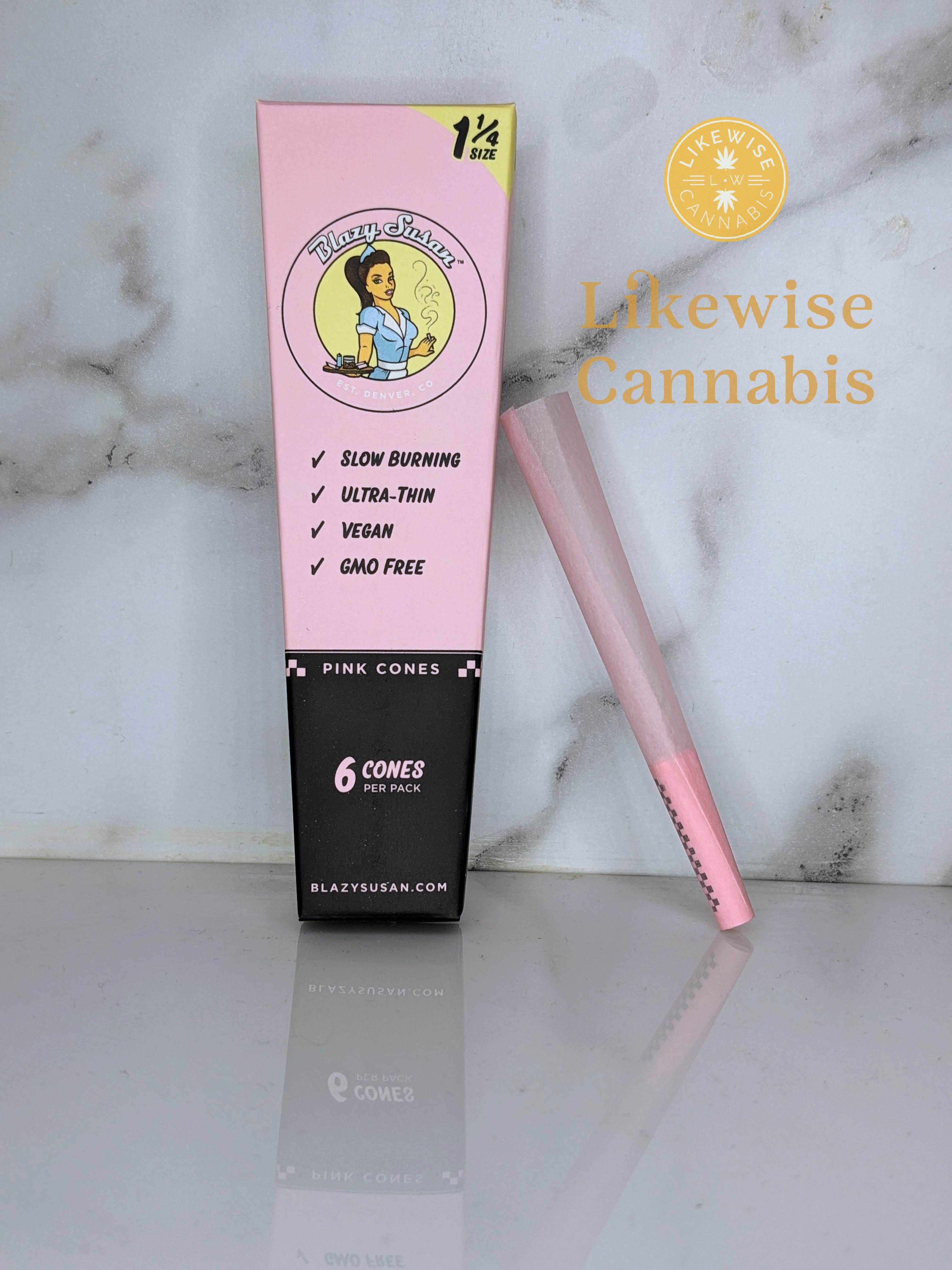 Photograph of product: 1 1/4 PINK CONES 6-PACK