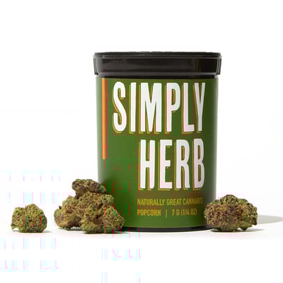 Photograph of product: SIMPLY HERB Apples and Bananas 1/4 Popcorn - 7g