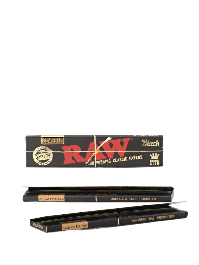 Photograph of product: Raw - Classic Black King Size Papers 32pk