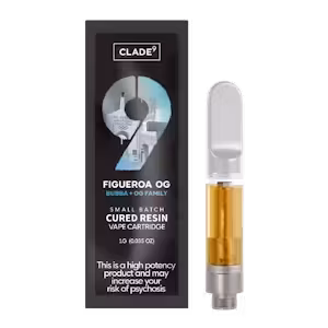 Photograph of product: Clade 9 l Figueroa OG Cured Resin Vape Cart l 1g