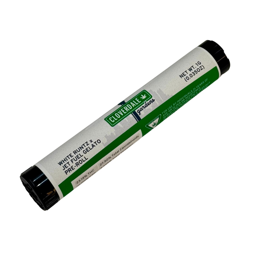 Photograph of product: DDR | WHITE RUNTZ X JET FUEL GELATO PRE-ROLL