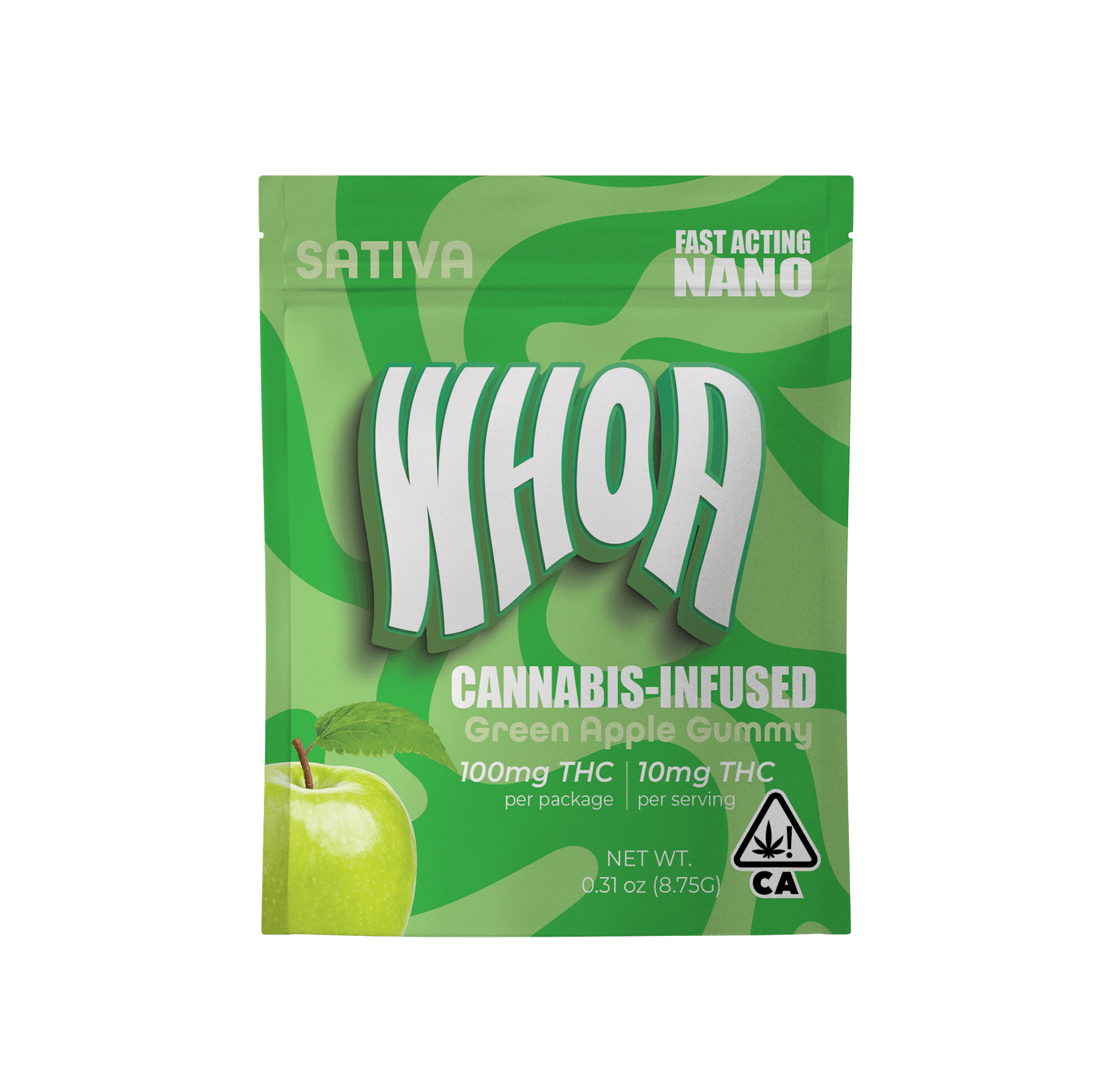 Photograph of product: 100mg Green Apple (Oui'd) Gummy $8