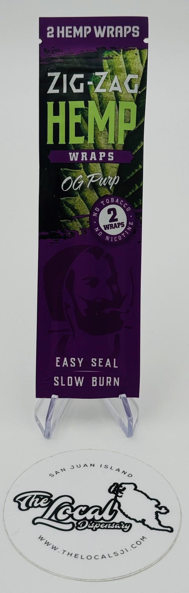 Photograph of product: Zig Zag OG Purp Hemp Wraps 2pk