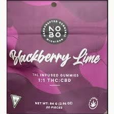 Photograph of product: NOBO | Blackberry Lime 1:1 | Gummies | TH-oui 200mg:200mg CBD
