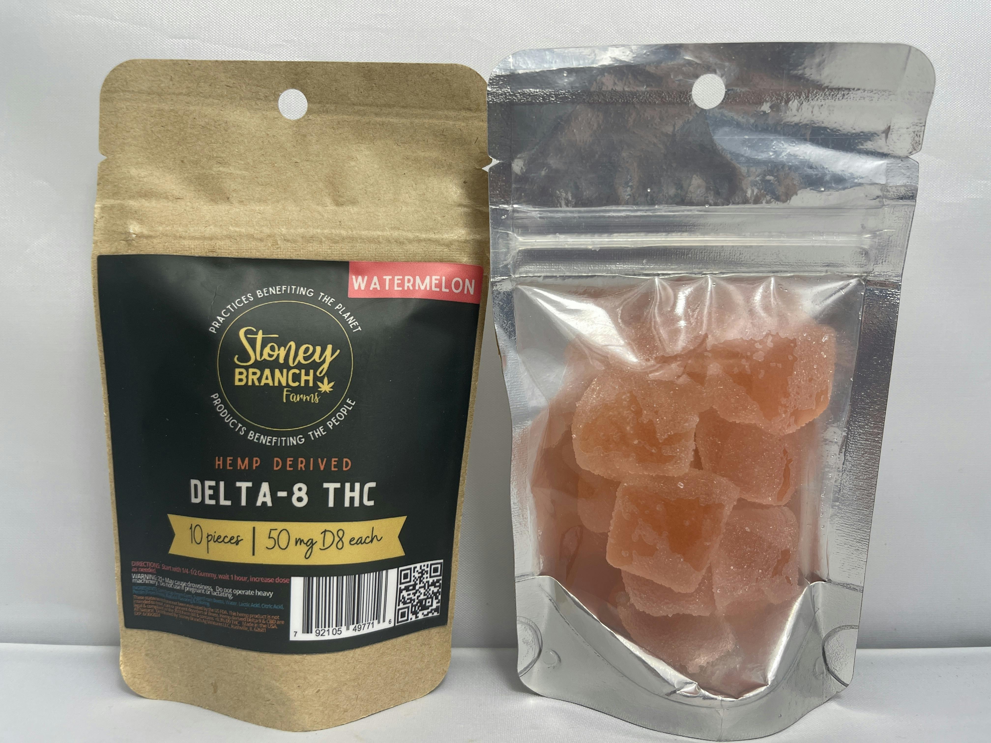 Photograph of product: Delta 8 Gummies Watermelon 50mg