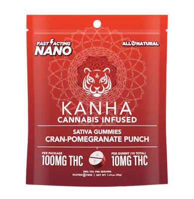 Photograph of product: Fast Acting Gummies - Cranberry-Pomegranate Punch