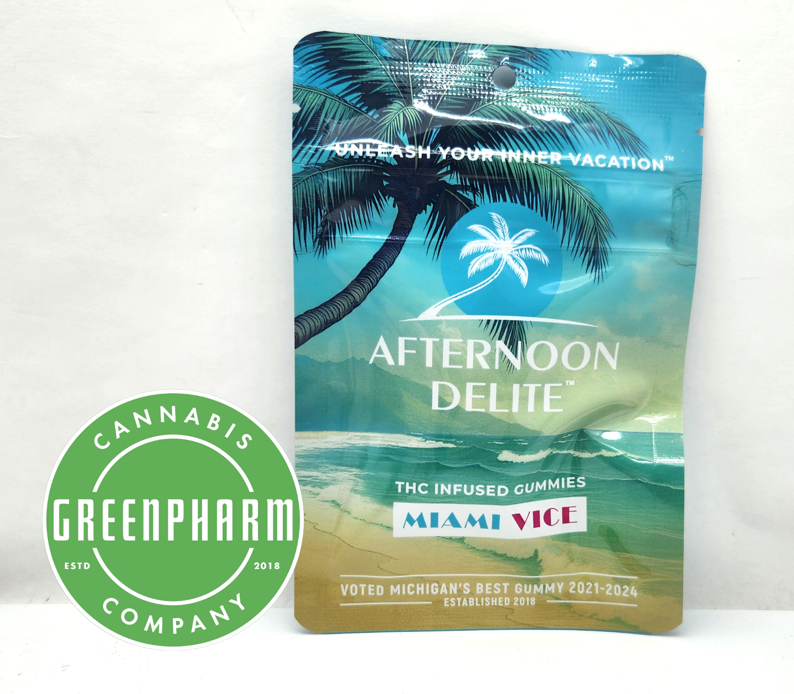 Photograph of product: Edible | Afternoon Delite | Miami Vice Gummies | 200mg