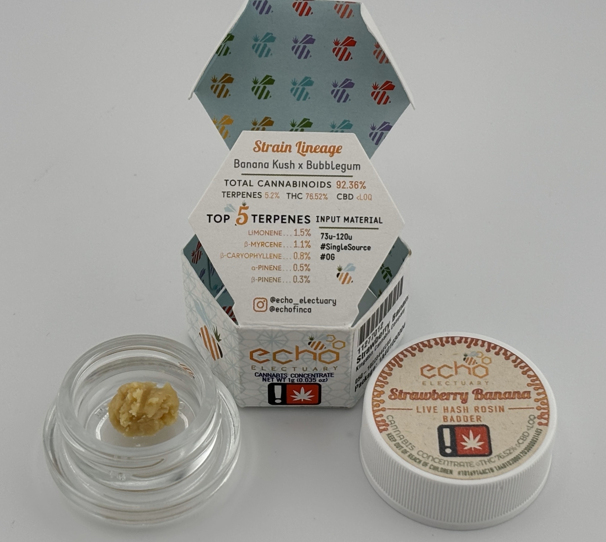 Photograph of product: Echo Electuary | 1g Rosin [I] | Strawberry Banana