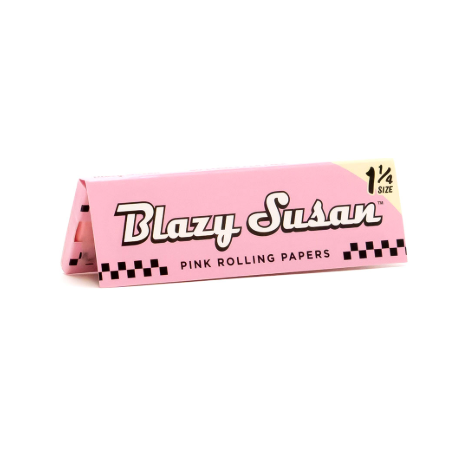 Photograph of product: Blazy Susan | Pink Rolling Papers | 1 1/4 | 50 PK