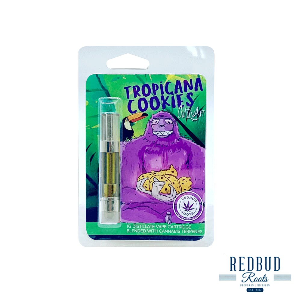 Photograph of product: Redbud Roots Tropicana Cookies Cultivart 1g Vape Cart